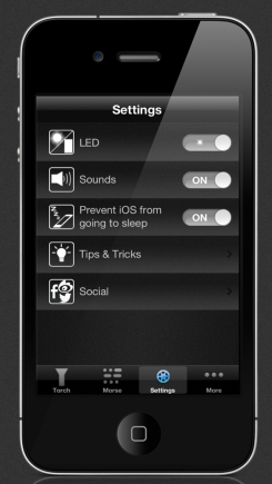 Flashlight for iOS Devices - iphone1